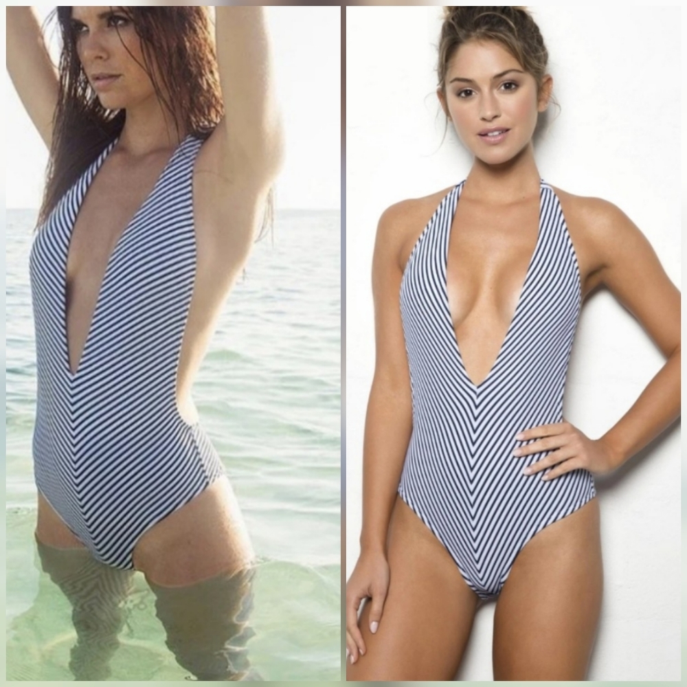 Peixota St Knitts Regatta Plunge Swimsuit